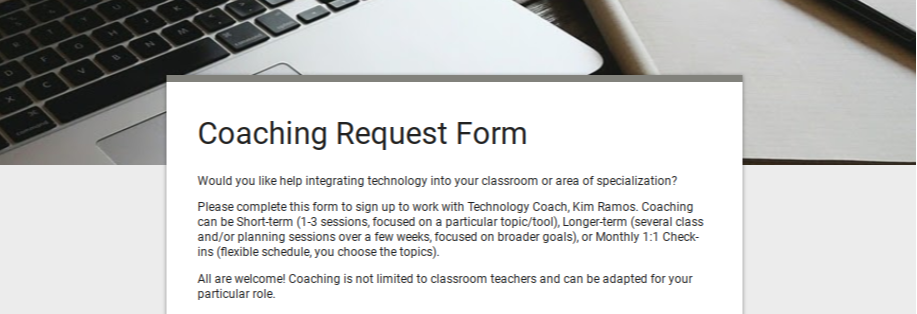Coaching request form