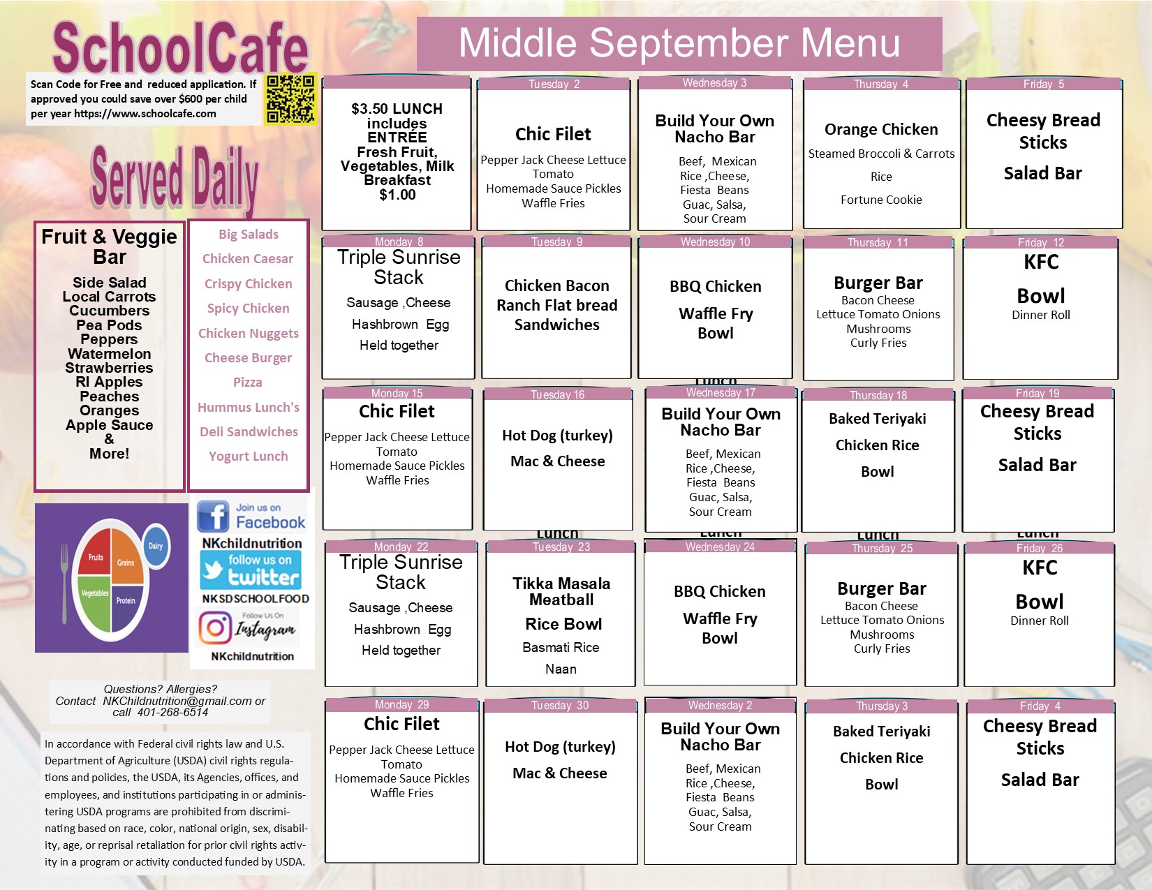 Middle Lunch