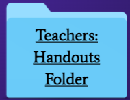 image of teacher handout folder