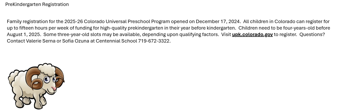 Registration Info