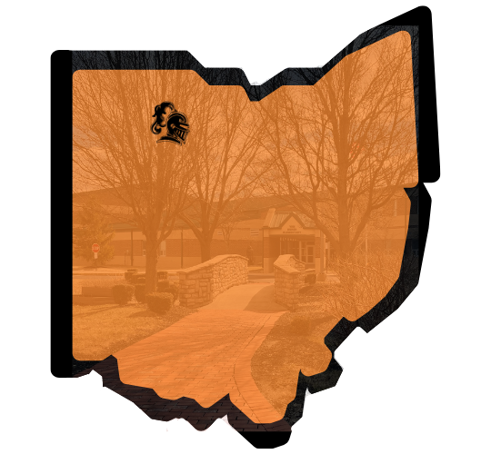 State of Ohio with Van Buren Location Marked