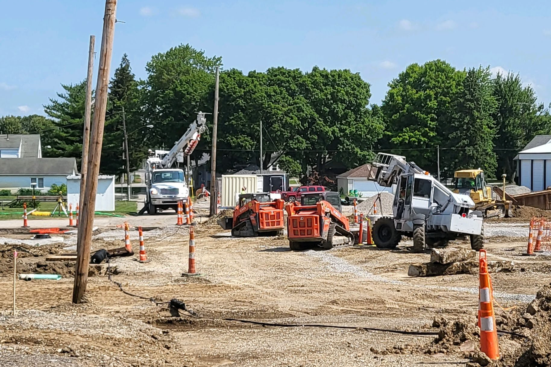 Removal of phone line poles