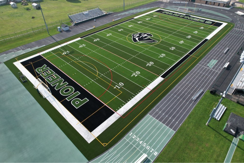 full view image of the football Field