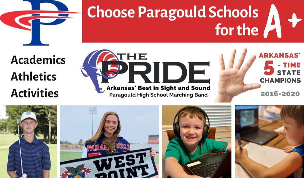 Choose Paragould Schools for the A+: Academics, Athletics,  Activities