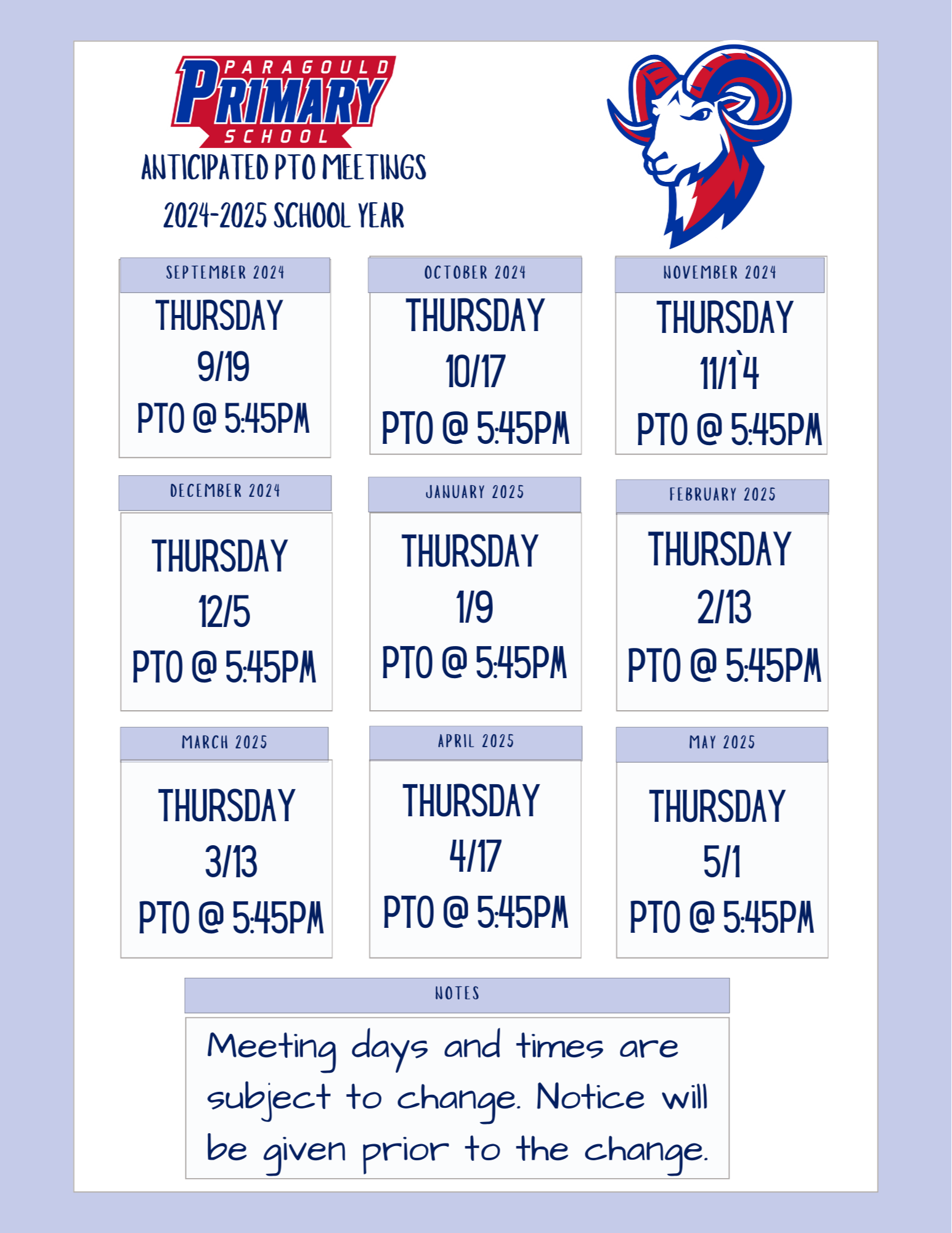 PTO Meetings 23-24