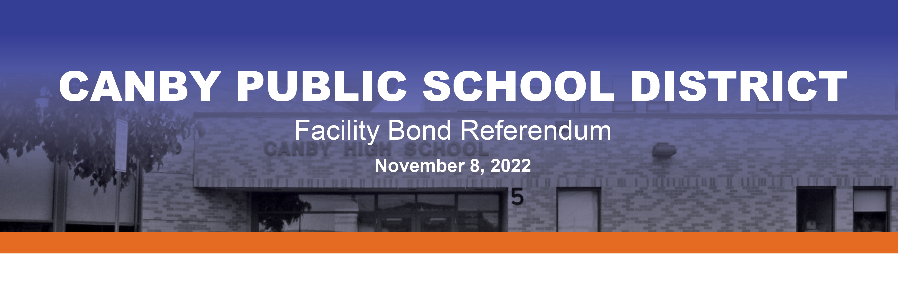 canby public school district facility bond referendum header image