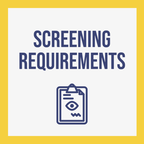 screening requirements