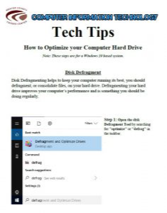 Tech Tips 1