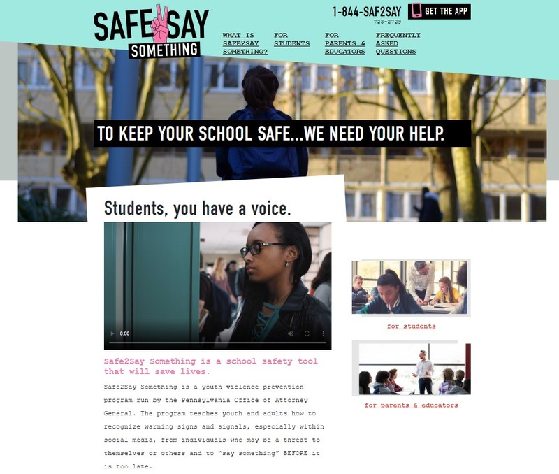 Safe2Say Website Portal