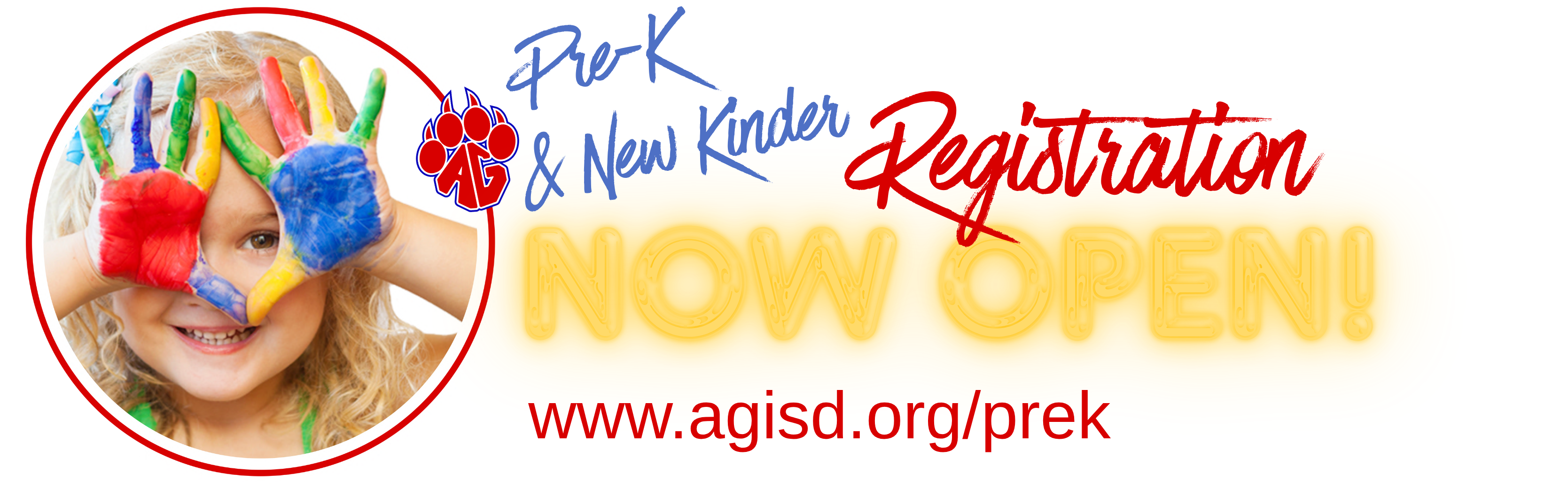 pre-k &amp; new kinder registration now open