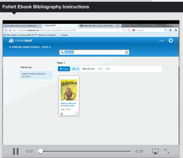 Follett EBooks Bibliography Instructions