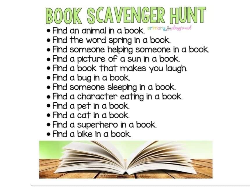 book scavenger hunt