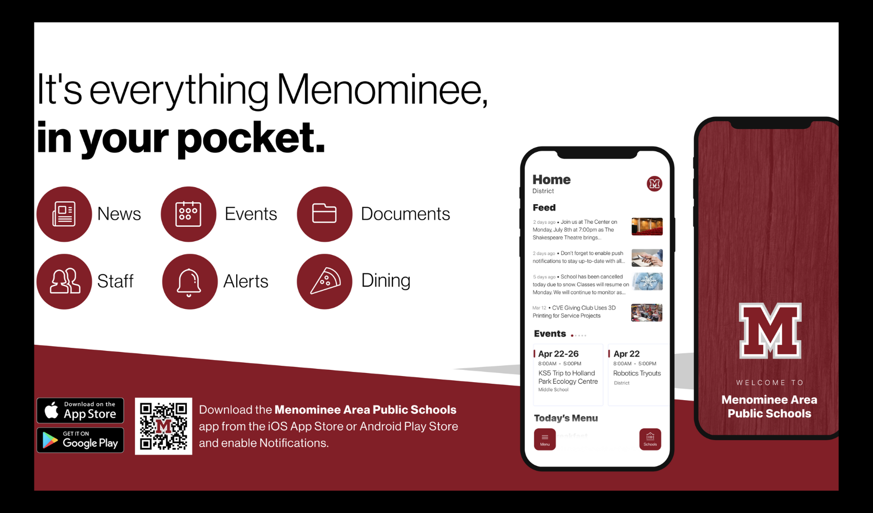 It's everything Menominee, in your pocket.