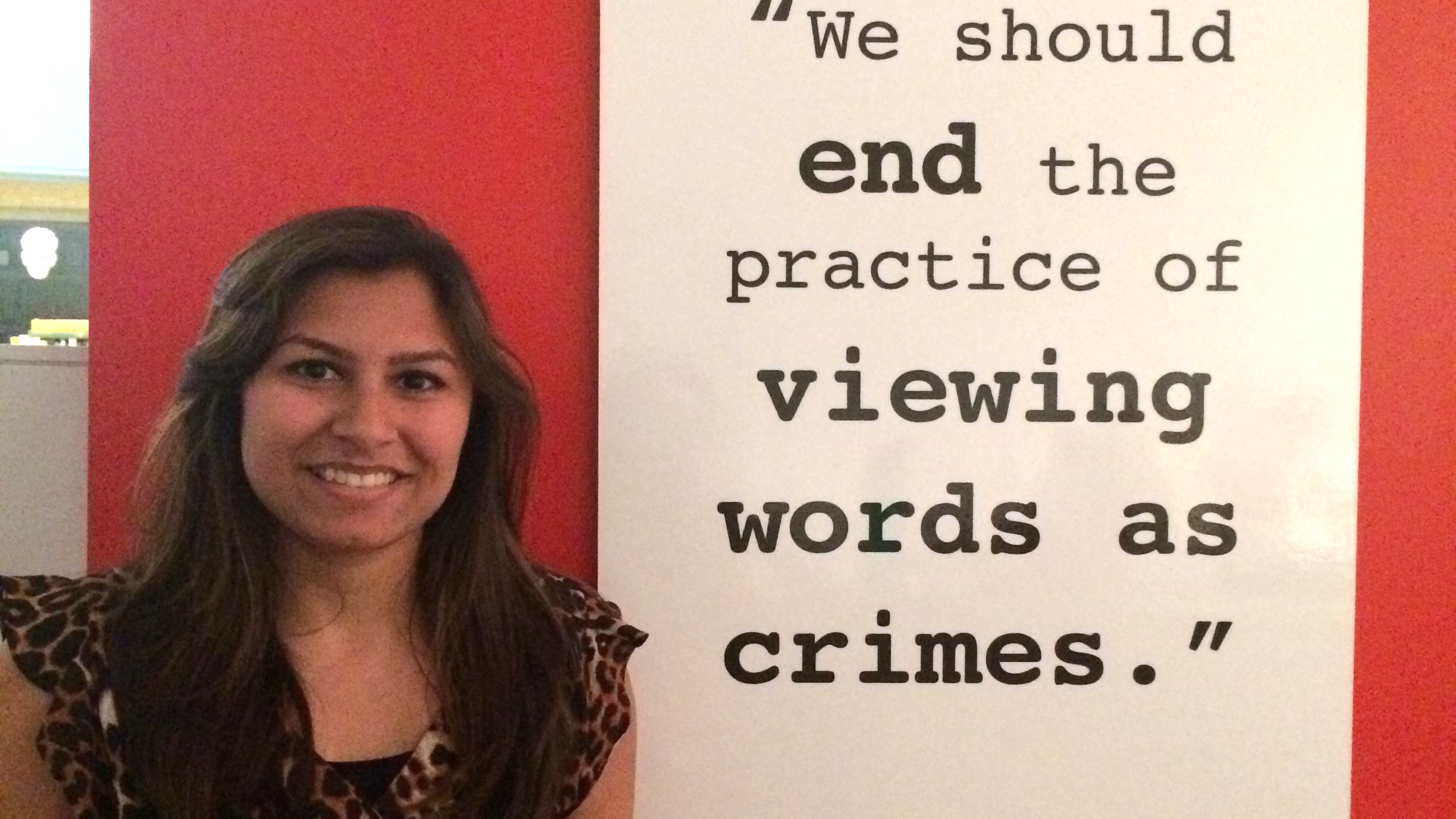 student we should end the practice of viewing words as crimes