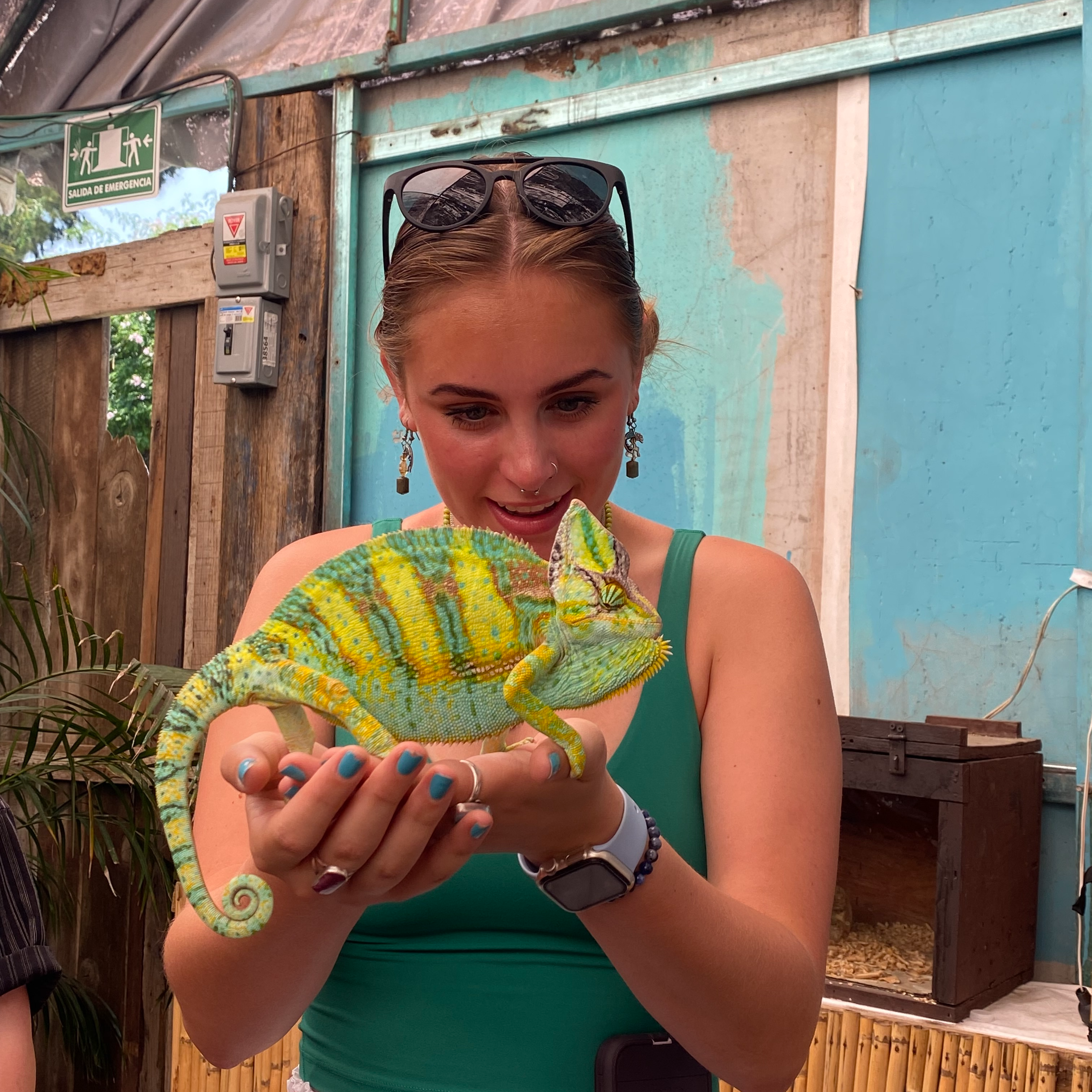 campbell with iguana 