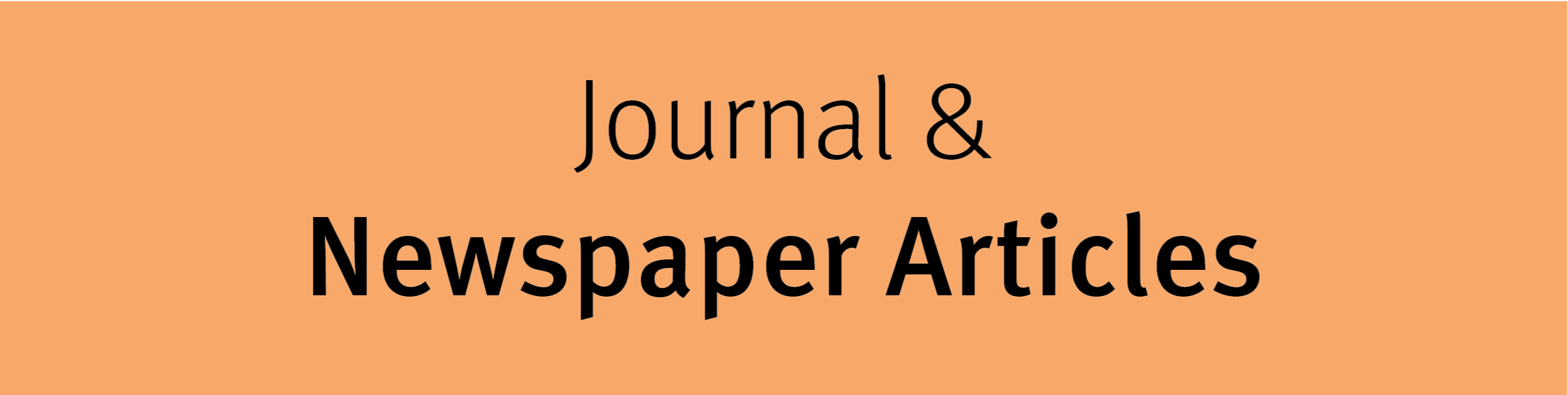 Journal & Newspaper Articles