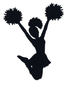 cheerleader shadow illustration