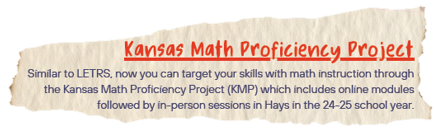 Kansas Math Proficiency Project