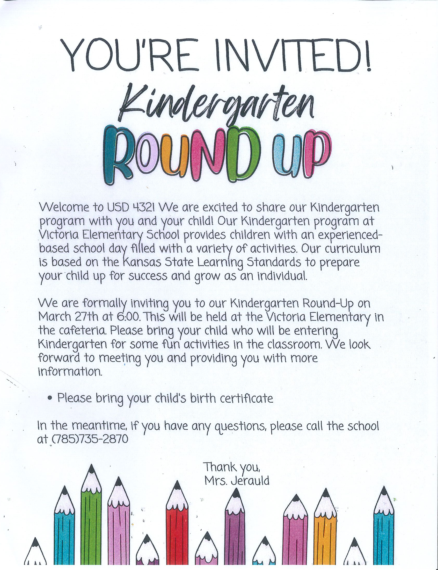 Victoria Elementary Roundup