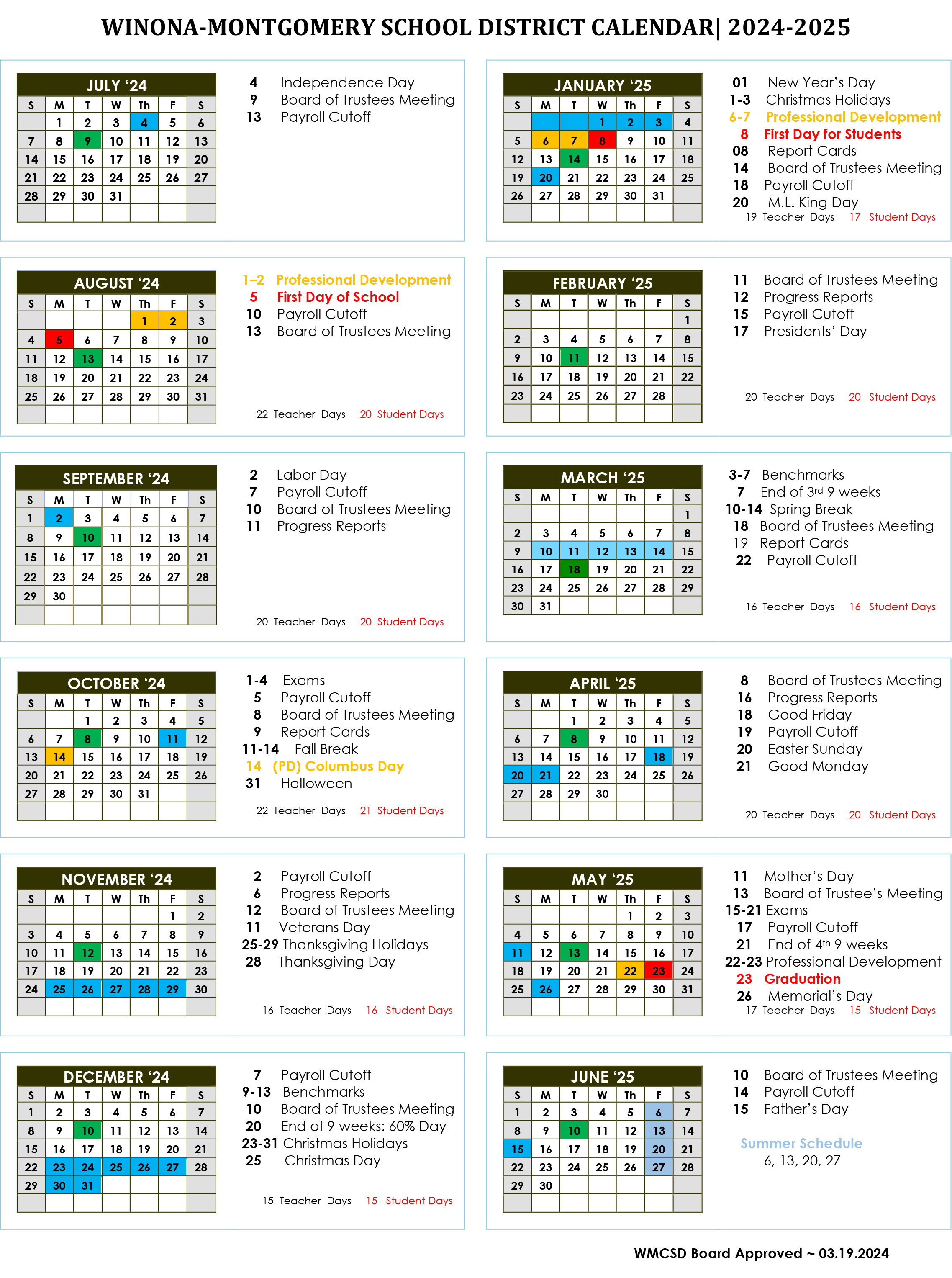 calendar