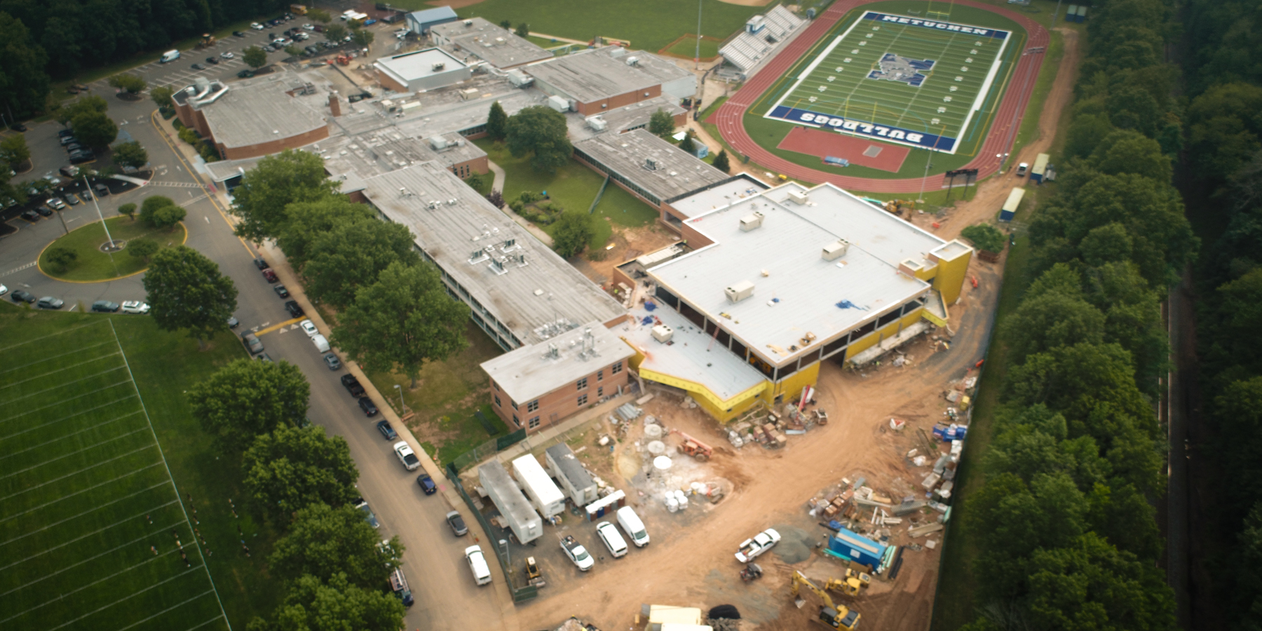 MHS Construction Drone Photo - August 2025