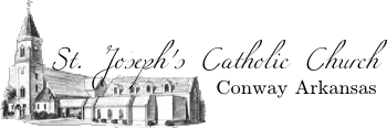 St. Joseph's Catholic Church, Conway, Arkansas graphic