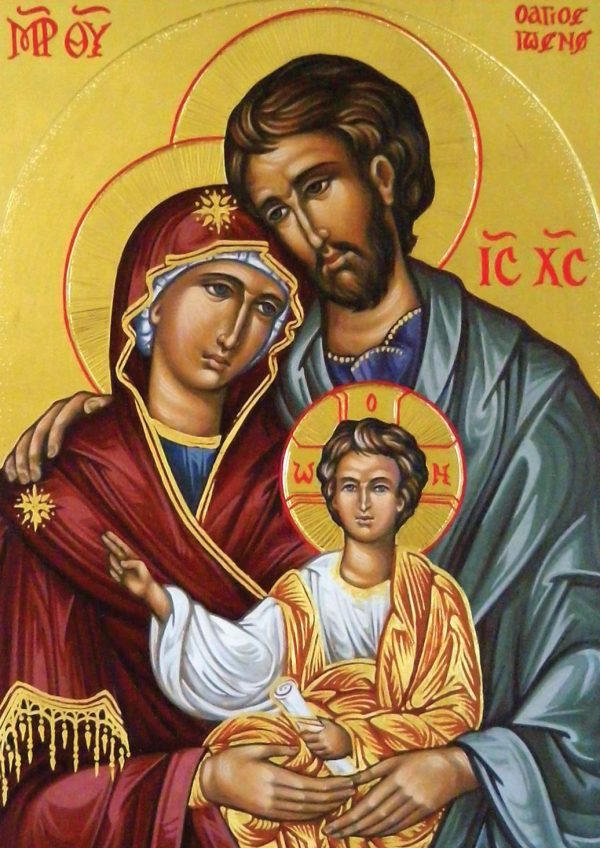 photo of st. joseph and the holy family