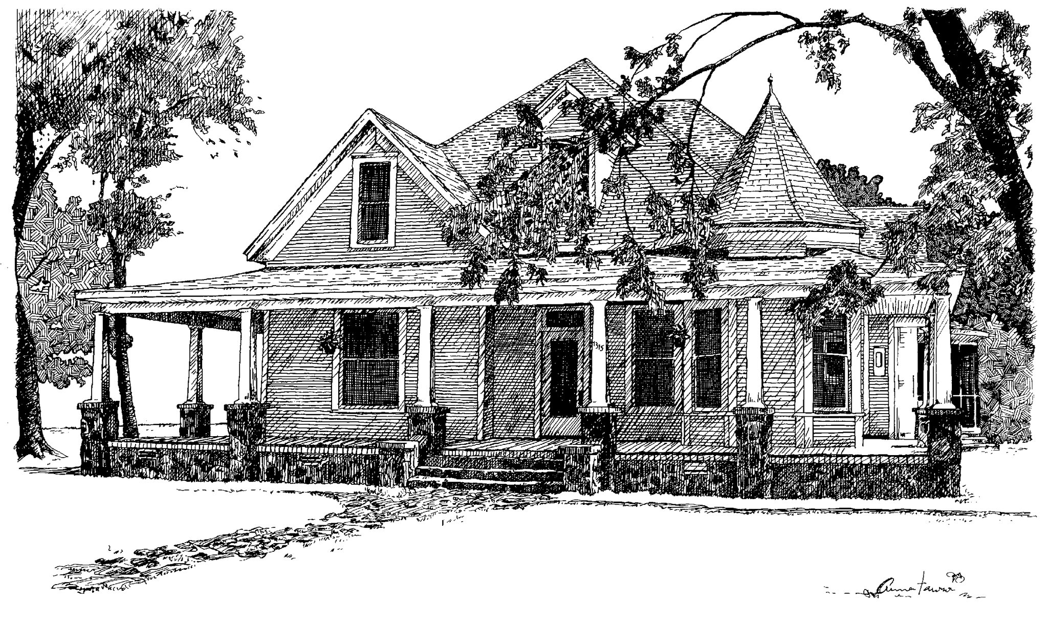 photo of a sketch of a house