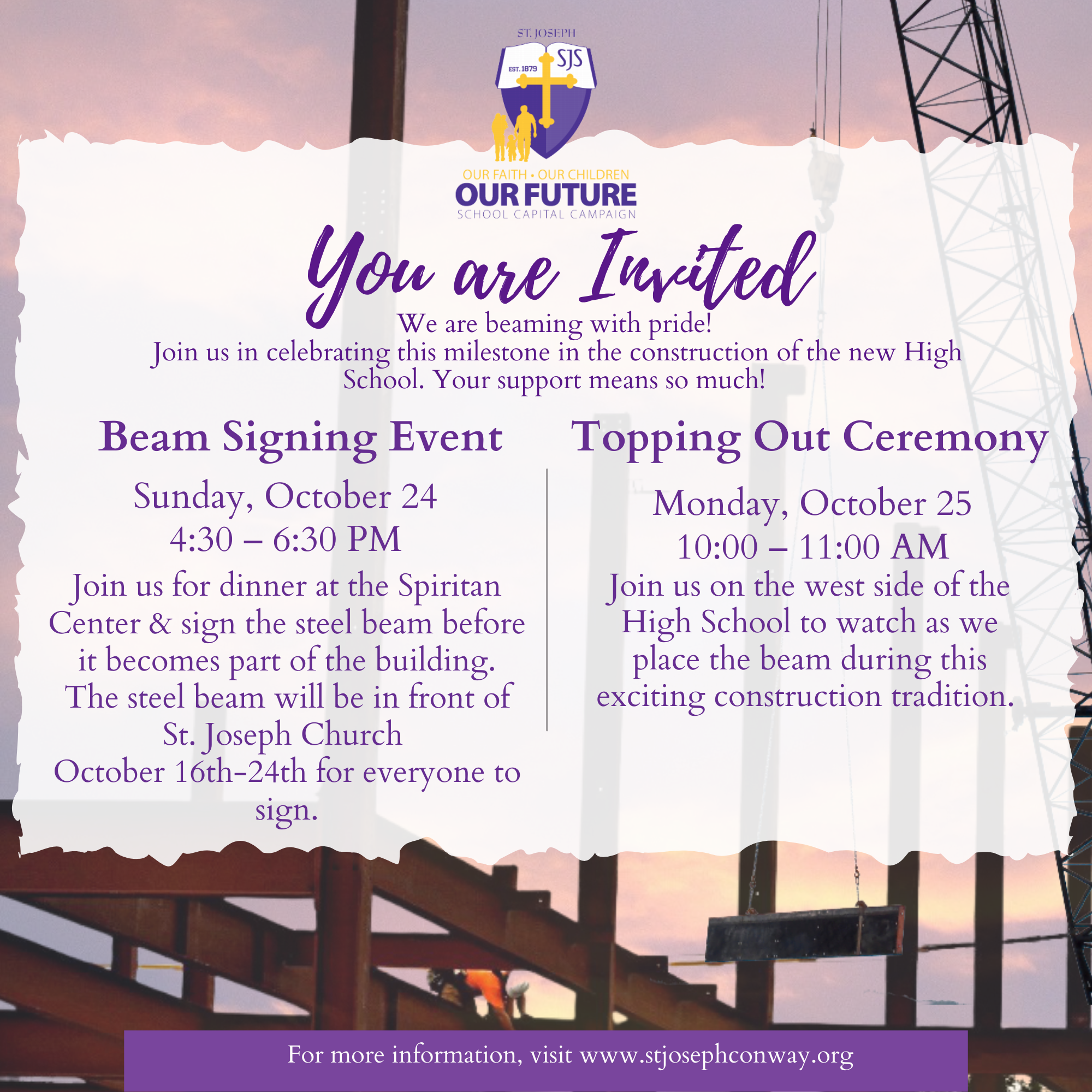 Beam Signing & Topping Out
