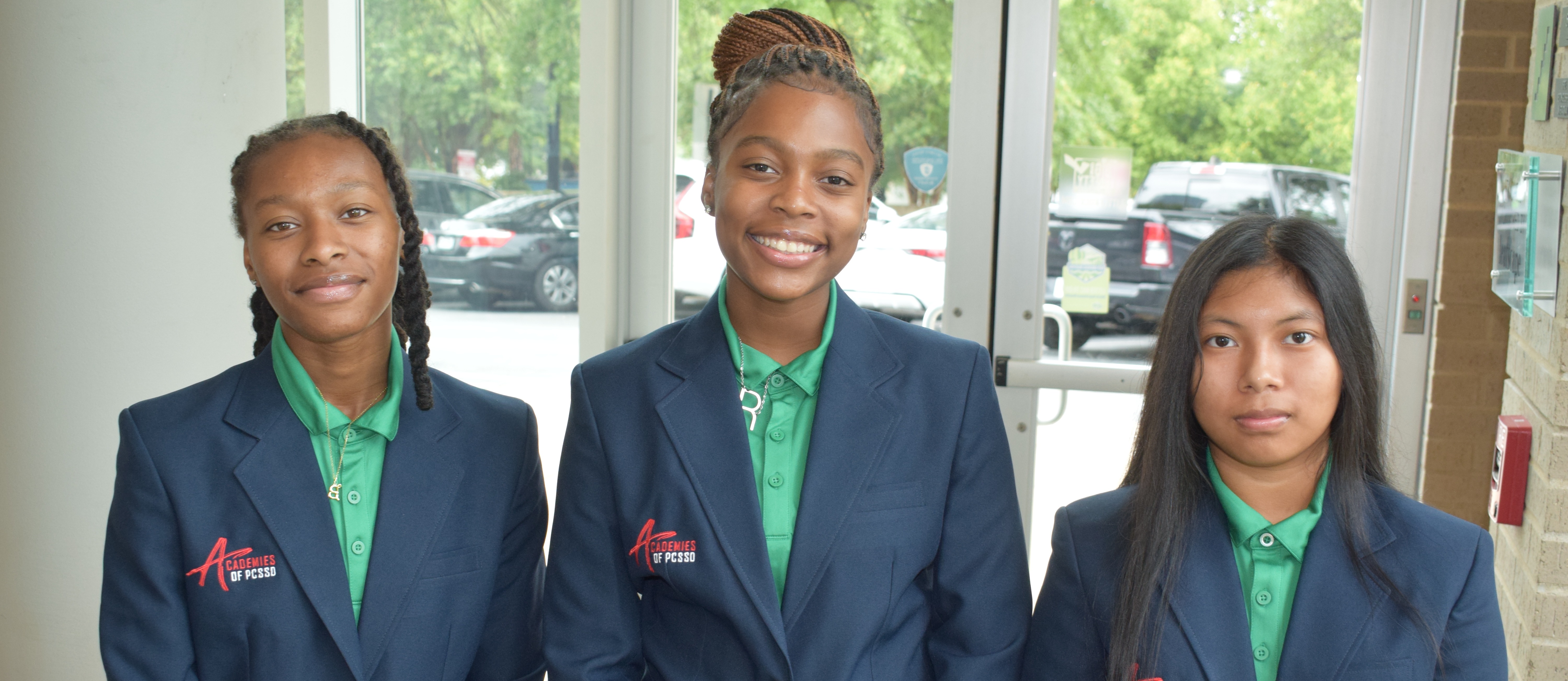 three student ambassadors