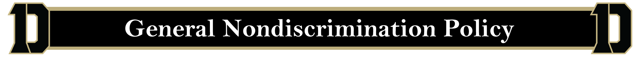 General Nondiscrimination Policy