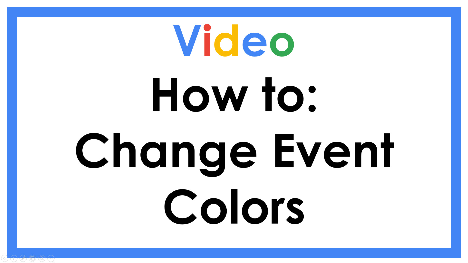 Video: How to Change Event Colors