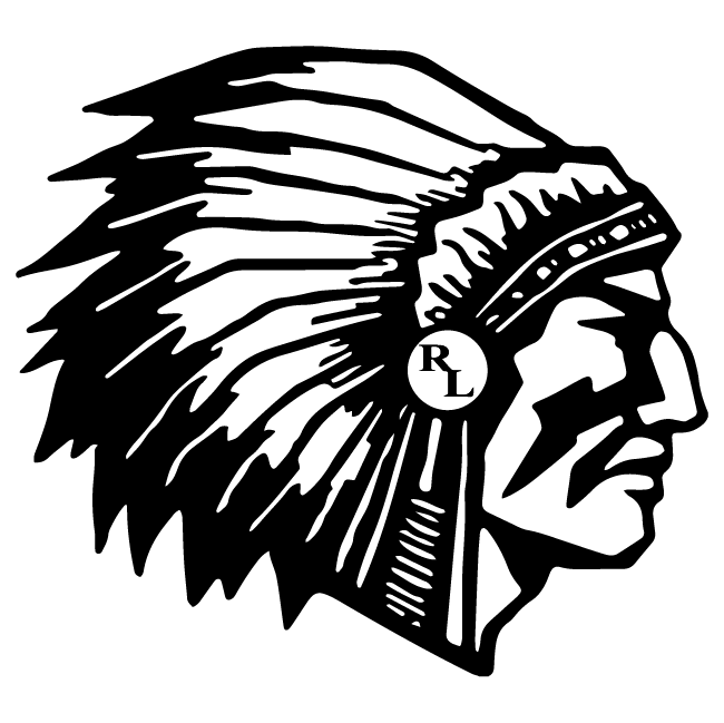 Red Lake logo of Native American warrior wearing a head dress/war bonnet
