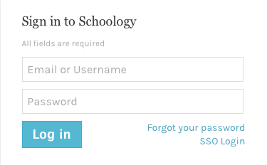 Sign in to Schoology