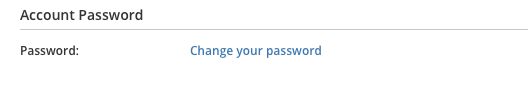 Account Password