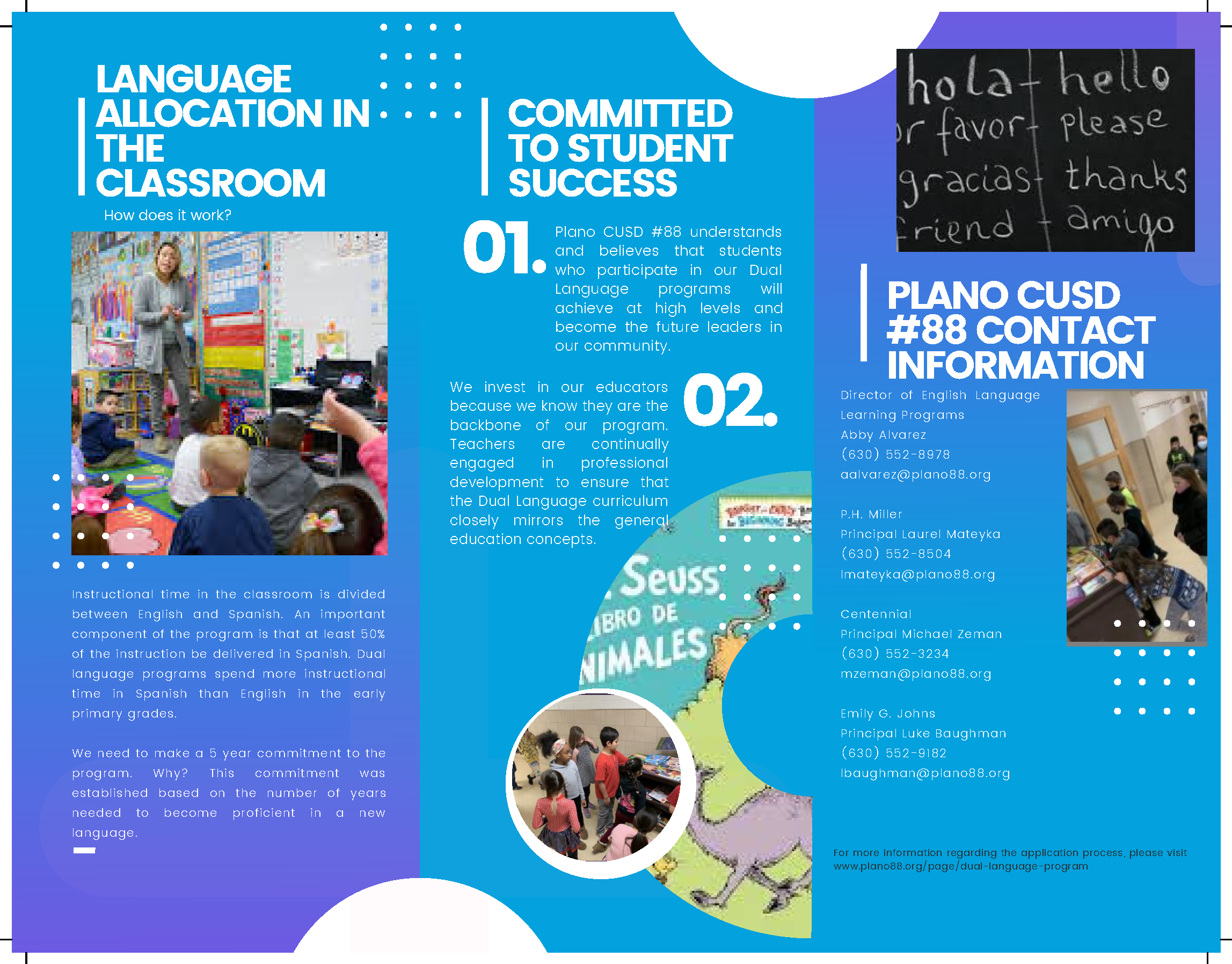 Dual Language Brochure