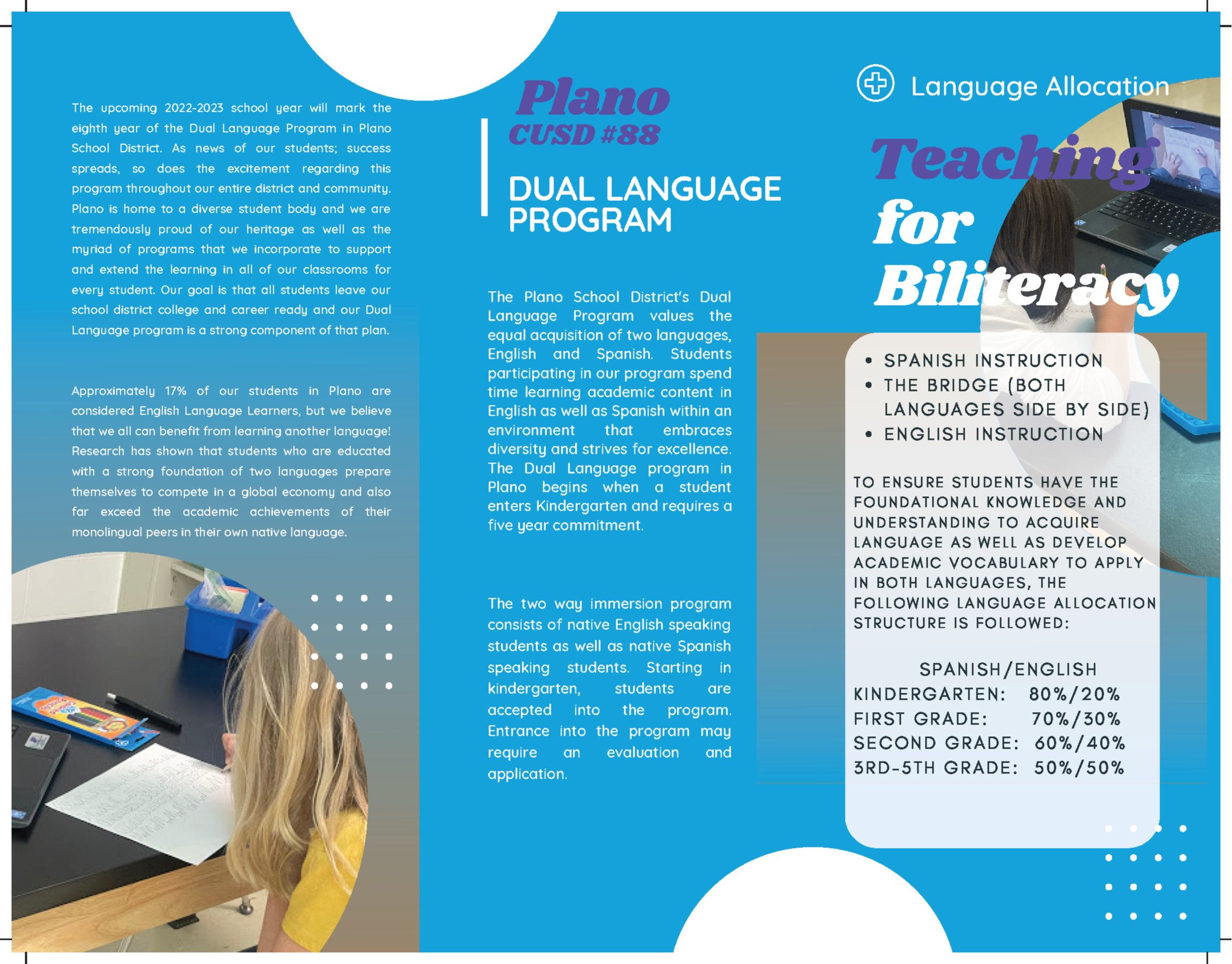 Dual Language Brochure