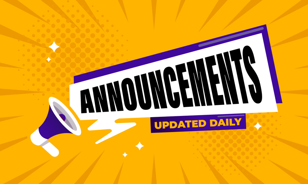 announcements