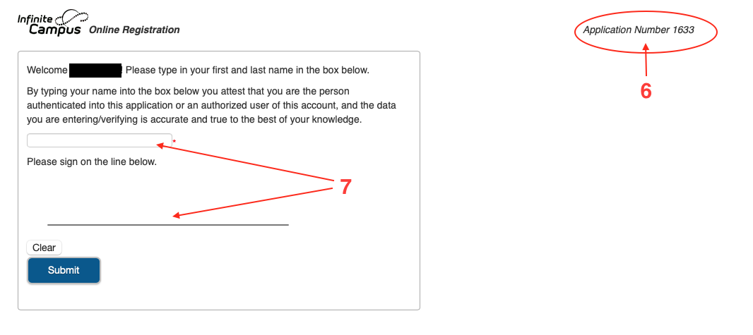 IC Registration Screen Shot