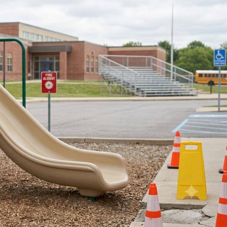 Shot of a school playground