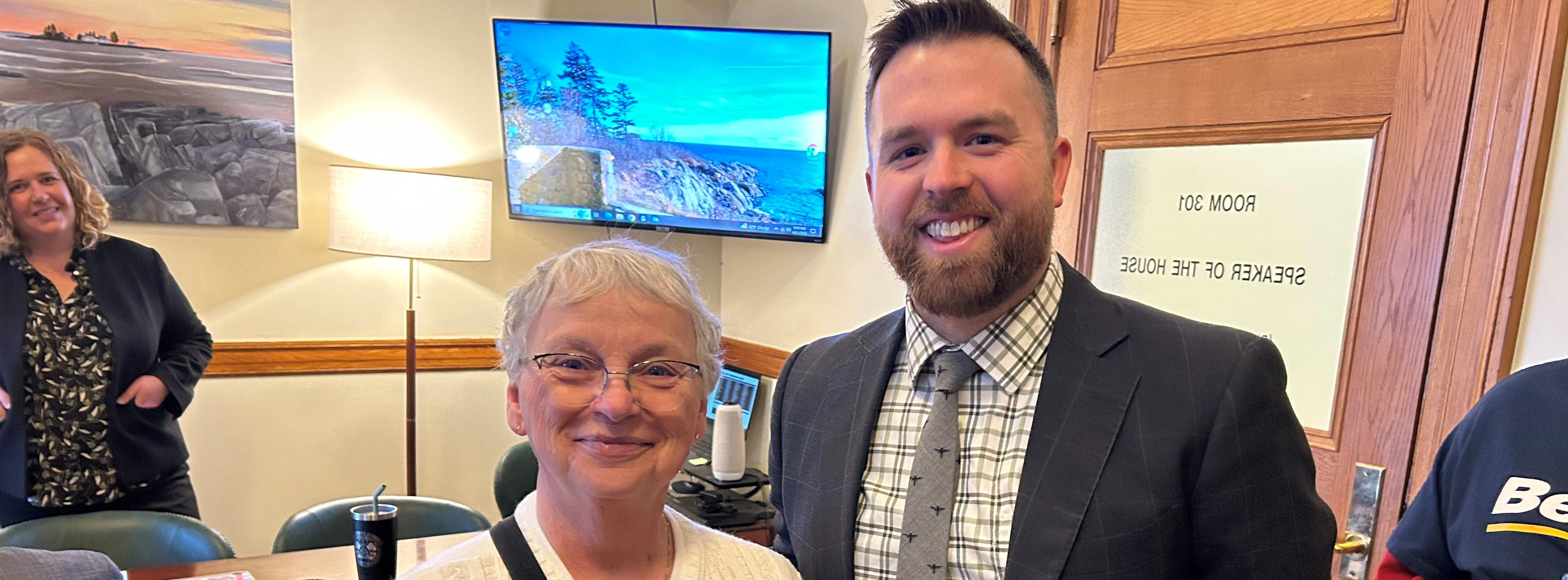 MSBA President Anderson and Speaker Fecteau
