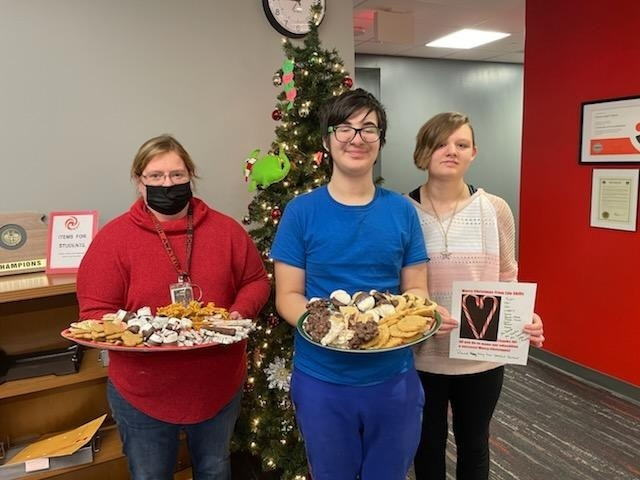 Life Skills students baked cookies for all the Staffulty.