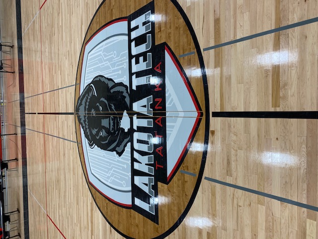 Lakota Tech High School Logo on the gym floor