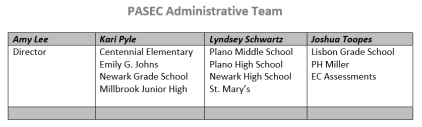 PASEC Administrative Team