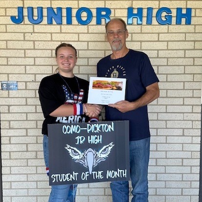 Junior High Student of the Month