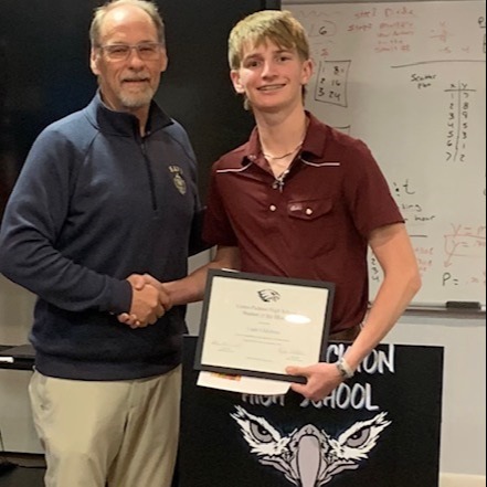 High School Student of the Month