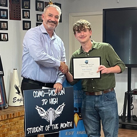 Junior High Student of the Month