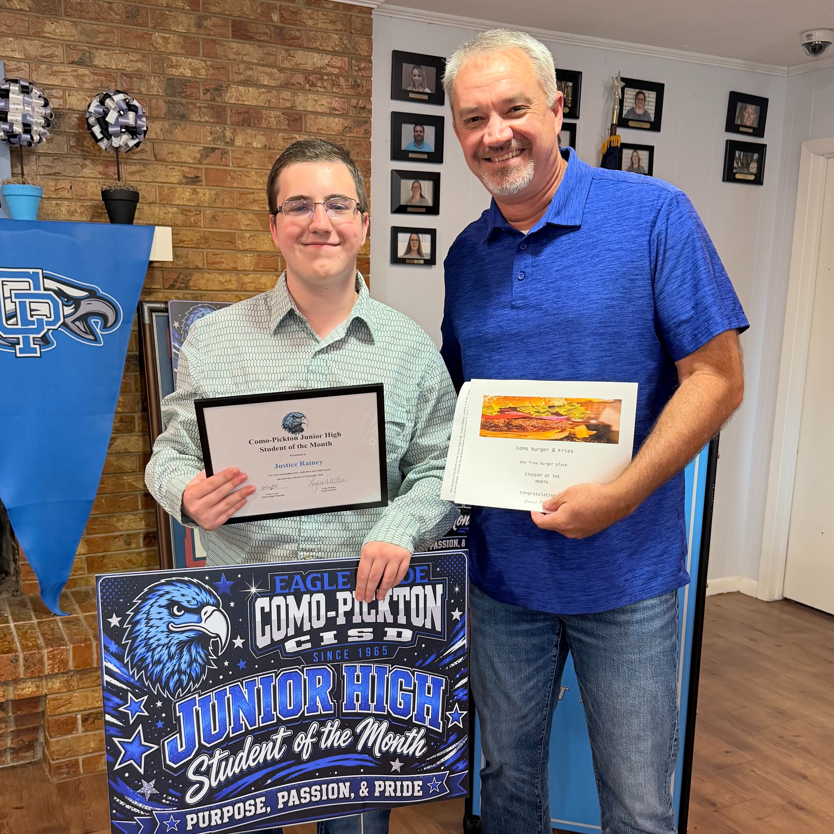 Junior High Student of the Month
