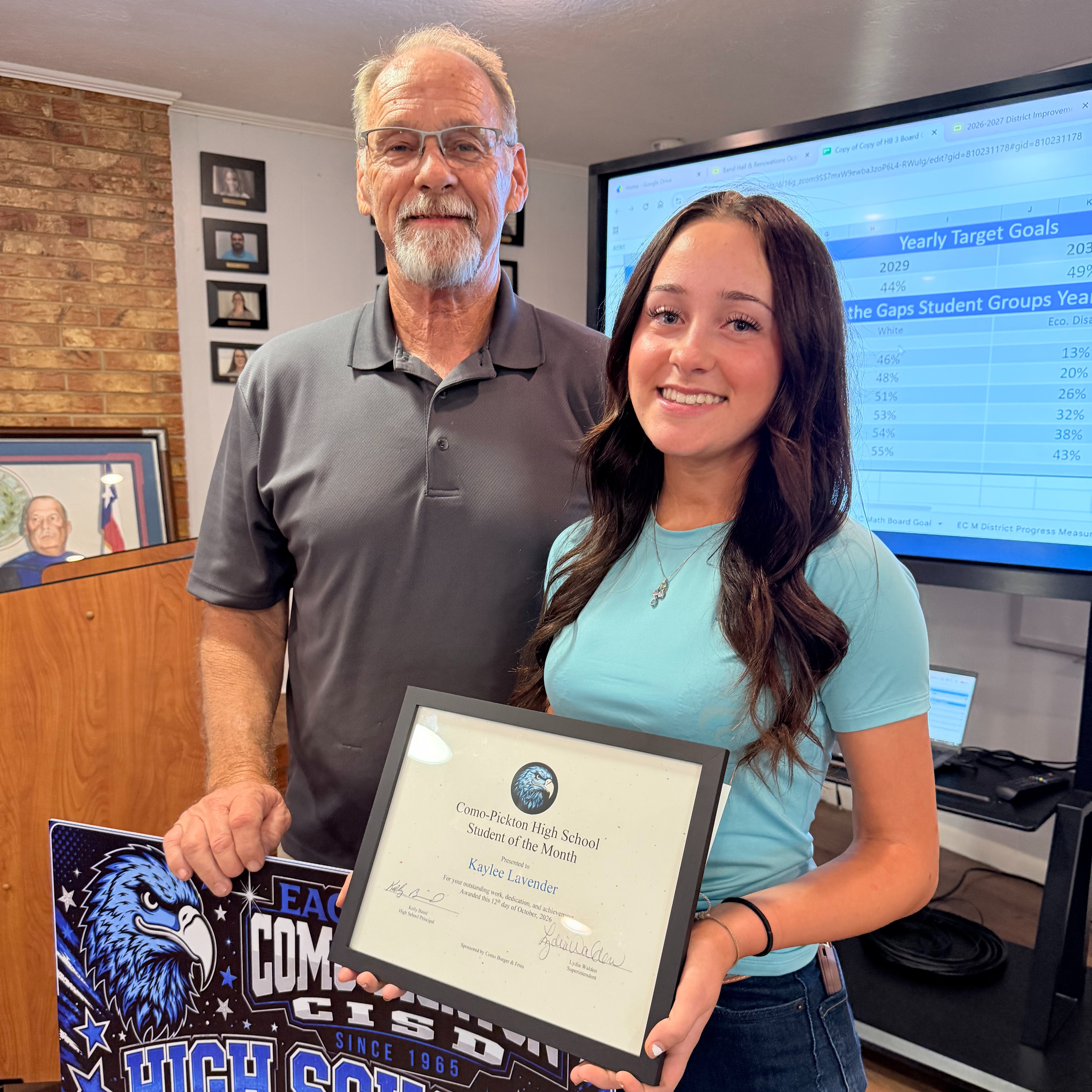 High School Student of the Month
