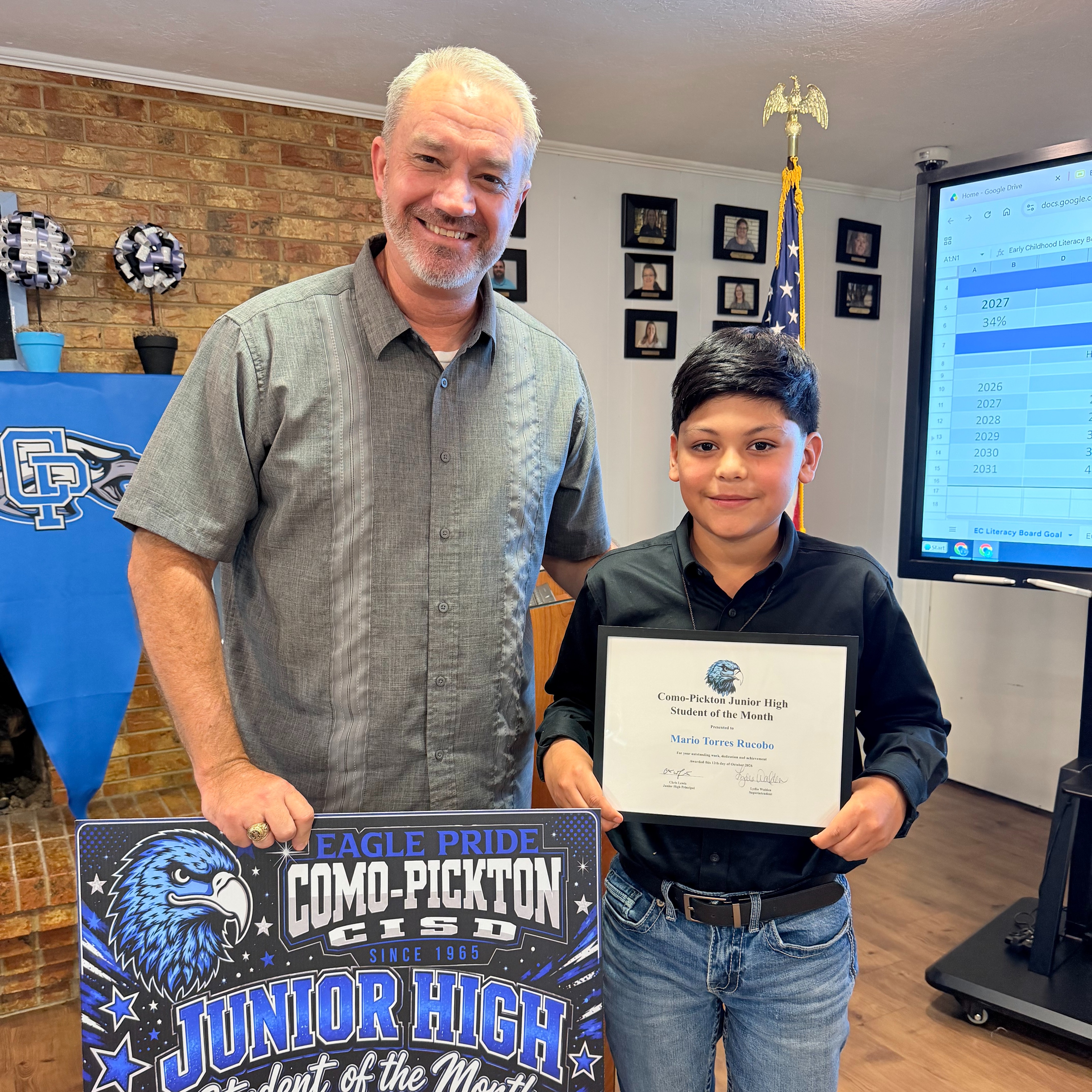 Junior High Student of the Month